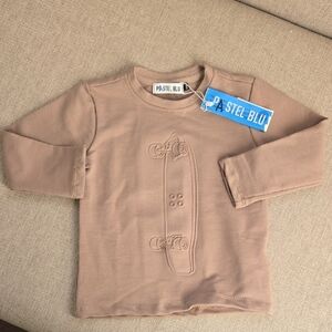 Tan Long Sleeve Kids Tee